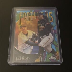 Topps Chrome Paul Skenes Baseball Card - Black, Yellow, Blue